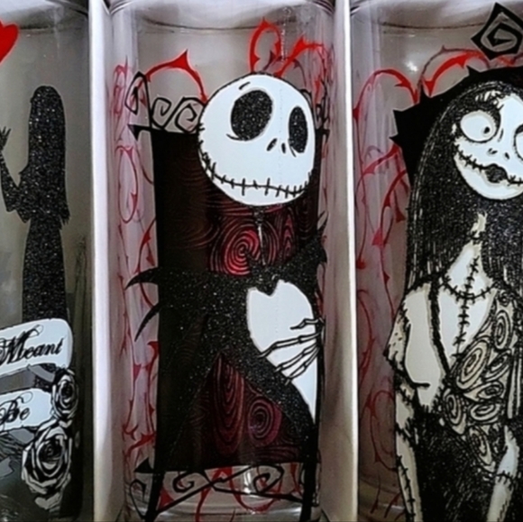 Disney Nightmare Before Christmas Glassware Set of 4 - Picture 5 of 11